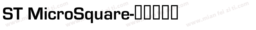 ST MicroSquare字体转换